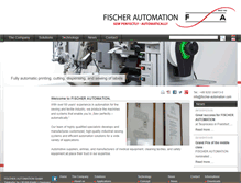 Tablet Screenshot of fischer-automation.com